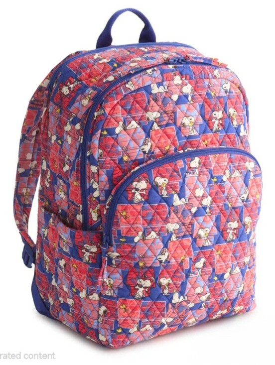 Vera Bradley Handbags - Vera Bradley Quilted Peanuts Backpack-NWT